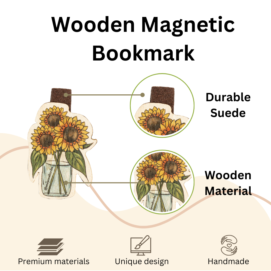 Bookmarking Revolution: Level up your reading game with our Wooden Magnetic Bookmark - Now!
