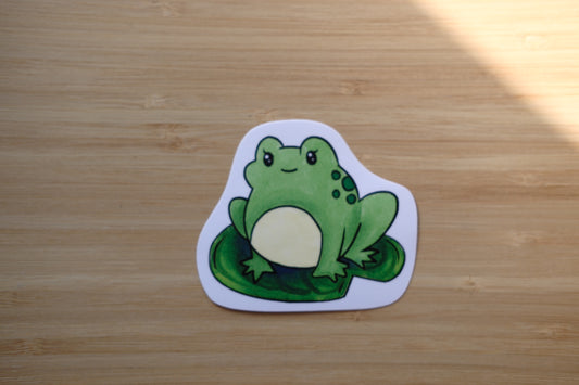 Frog Vinyl Waterproof Sticker