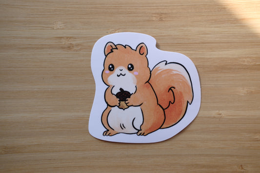 Squirrel Vinyl Waterproof Sticker