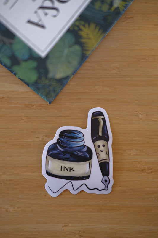 Pen & Ink Waterproof Vinyl Sticker
