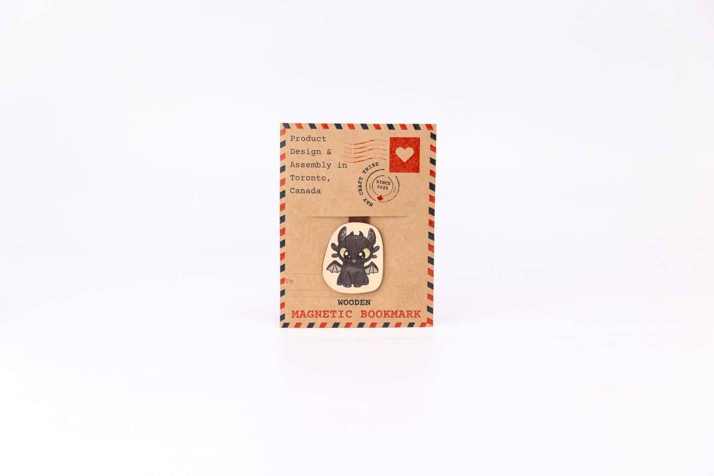 "Majestic Dragon wooden magnet bookmark"
"Handcrafted wooden Dragon bookmark with magnet clasp"
"Eco-friendly wooden Dragon bookmark for fantasy lovers"
"Wooden Dragon magnetic bookmark on an open book"
"Handmade Dragon bookmark with light magnet for secure fit"
"Dragon magnetic bookmark for books, planners, and journals"
"Unique Dragon gift for readers and mythical creature enthusiasts"