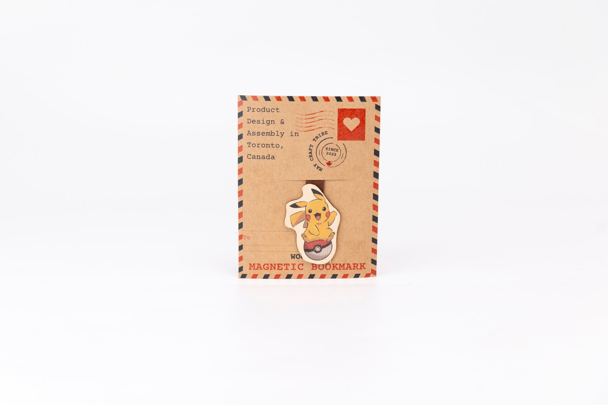 "Cute Pikachu wooden magnet bookmark"
"Handcrafted wooden Pikachu bookmark with magnet clasp"
"Eco-friendly wooden Pikachu bookmark for Pokémon fans"
"Wooden Pikachu magnetic bookmark on an open book"
"Handmade Pikachu bookmark with light magnet for secure fit"
"Pikachu magnetic bookmark for books, planners, and journals"
"Unique Pikachu gift for readers and Pokémon enthusiasts"