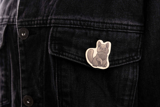 Black Cat Fashion Pin