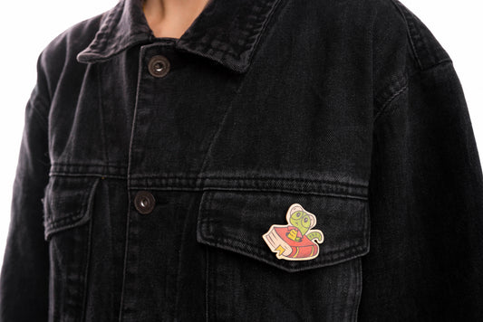 Bookworm Fashion Pin