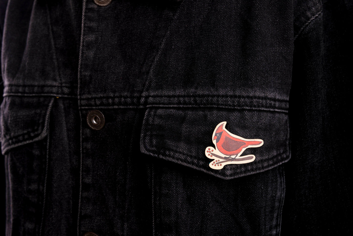 Red Carnal Fashion Pin