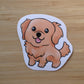 Golden Retriever Vinyl Waterproof Sticker