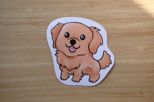 Golden Retriever Vinyl Waterproof Sticker