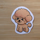 Poodle Vinyl Waterproof Sticker