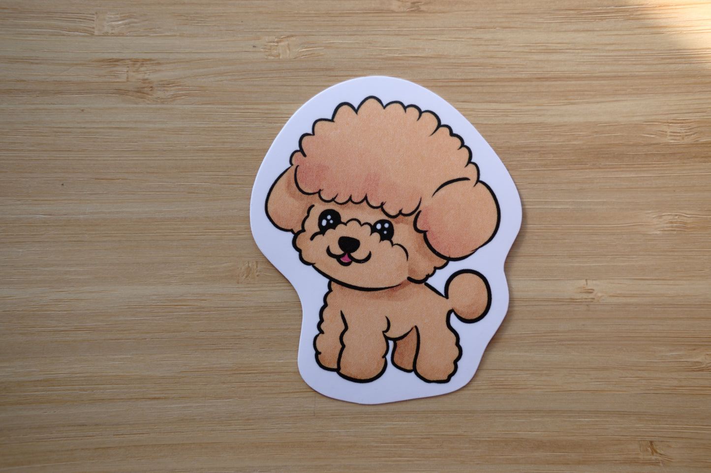 Poodle Vinyl Waterproof Sticker