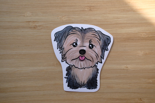 Yorkie Vinyl Waterproof Sticker