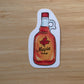 Maple Syrup Vinyl Waterproof Sticker