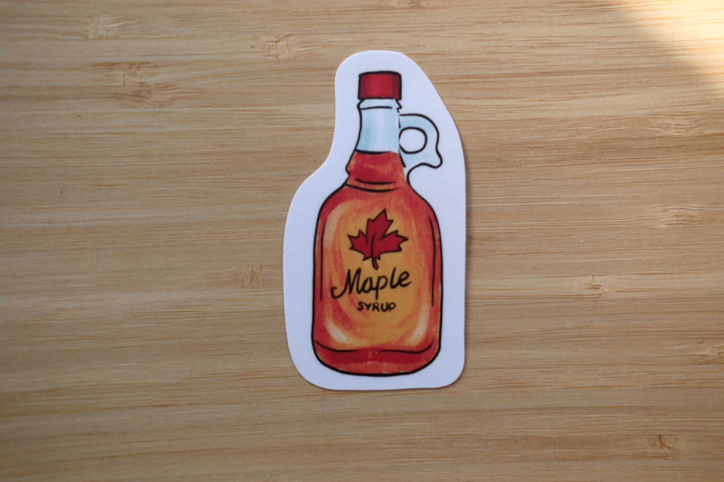 Maple Syrup Vinyl Waterproof Sticker