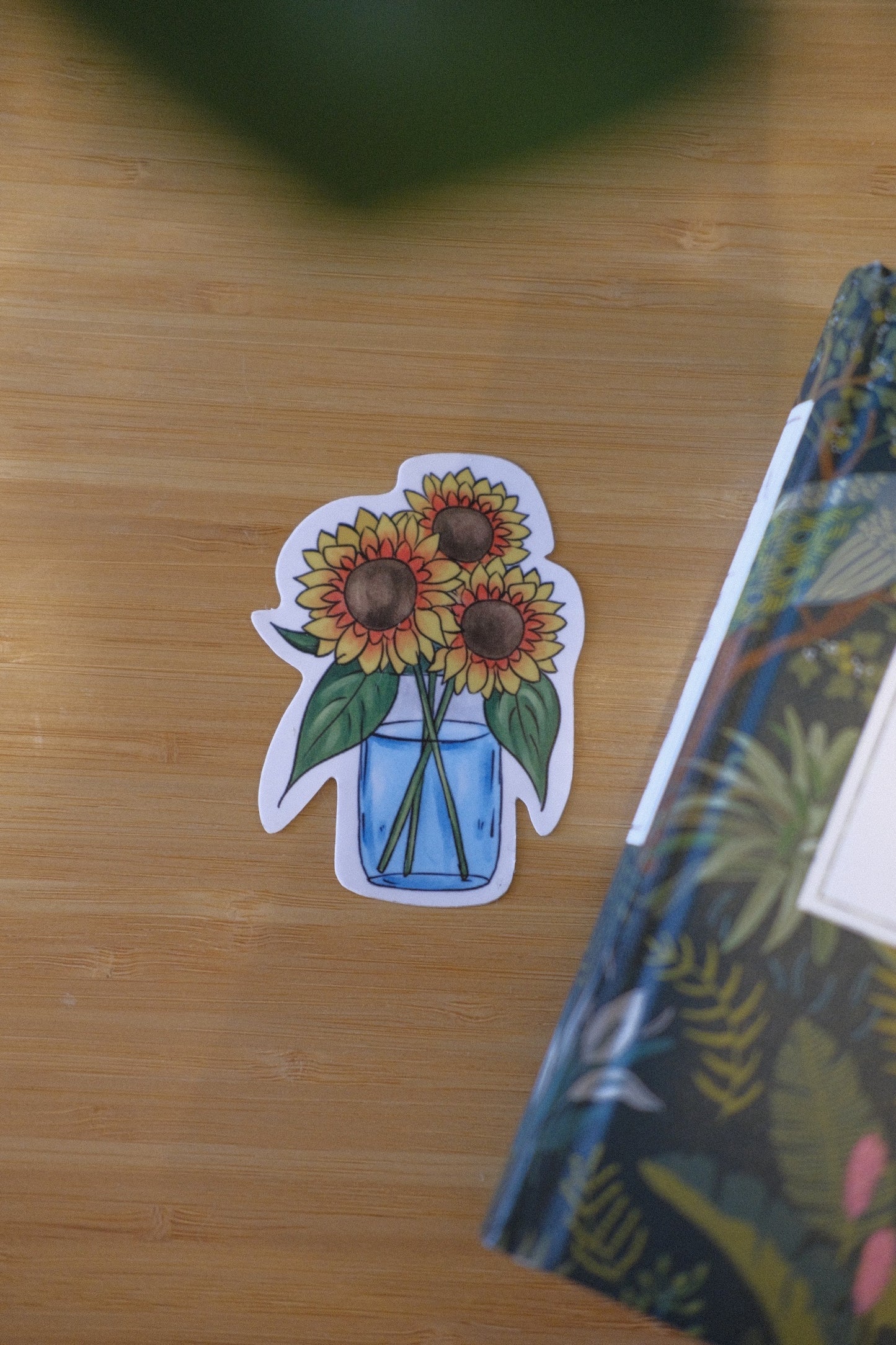 Sunflower Waterproof Vinyl Sticker