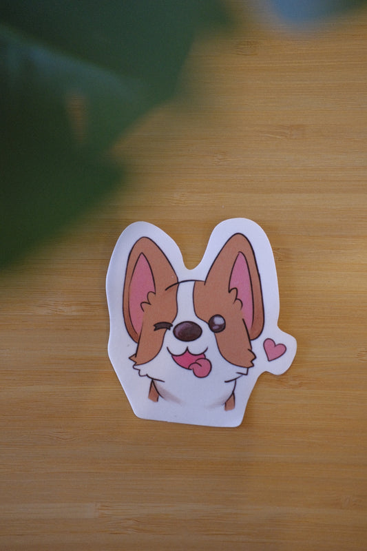 Corgi Vinyl Waterproof Sticker