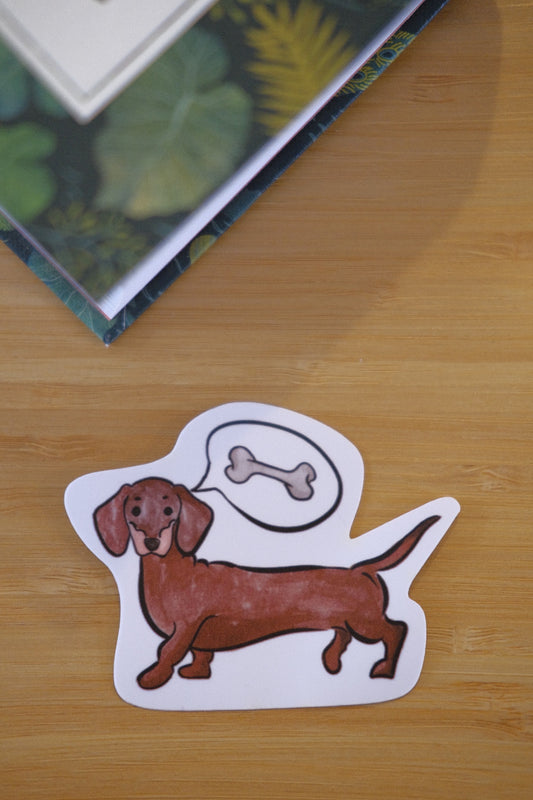 Dashund Vinyl Waterproof Sticker