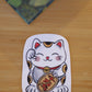 Lucky Cat Vinyl Waterproof Sticker