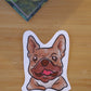 Frenchie Vinyl Waterproof Sticker