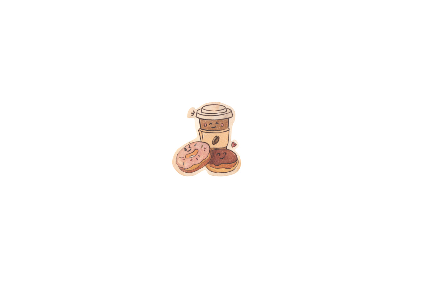 Coffee & Donut Fashion Pin