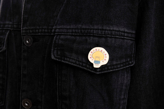 Idea Lightbulb Fashion Pin