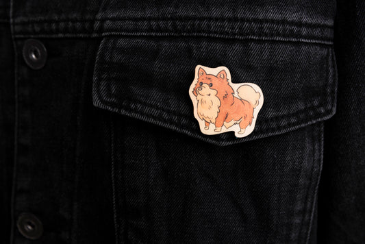 Poomerian Dog Fashion Pin
