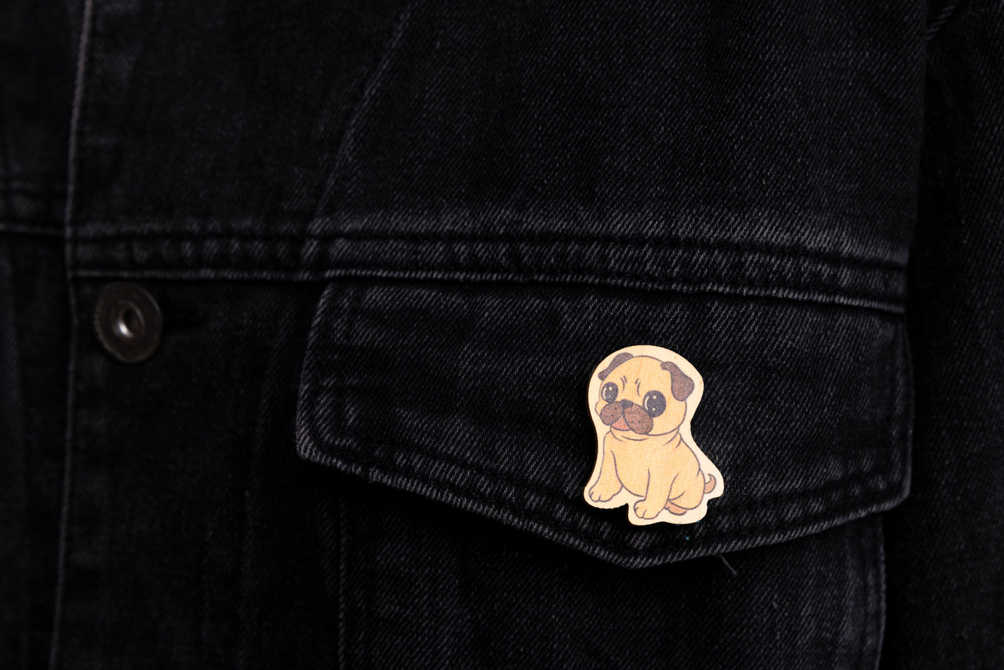 Pug Dog Fashion Pin